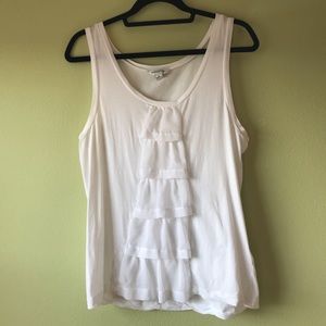 Ruffled Front Tank Top